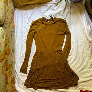 Forever 21 brown long sleeve dress